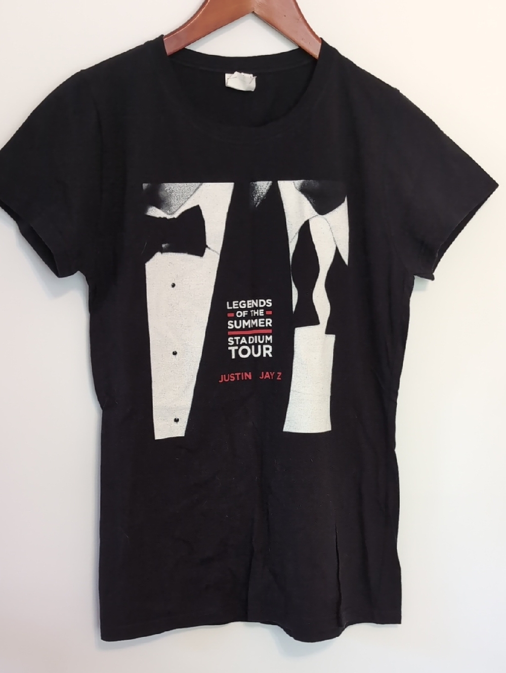 Bay Island Sportswear Justin Timberlake Jay Z Black Tour T-shirt 2013 Size Large